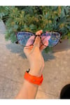 Nancy Vog Leopar Cat eye 56 ekartman Blue block Mavi Işık Korumalı Cam değişebilir ekran gözlüğü