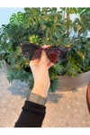 River Cat eye Leopar çerçeve kahverengi cam Çekik Uv400 Kadın Güneş Gözlüğü