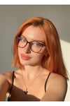 River Leopar Desenli MEtal Aksesuarlı Cat eye Mavi ışık korumalı okuma gözlük (orta- büyük boy )