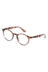 Round Yuvarlak Leopar Unisex Kadın Erkek Mavi Işık Korumalı Gözlük | 50 Ekartman | optik uyumlu
