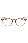 Round Yuvarlak Leopar Unisex Kadın Erkek Mavi Işık Korumalı Gözlük | 50 Ekartman | optik uyumlu