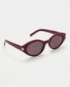 Shine Bordo Degrade cam Unisex Trend Güneş Gözlüğü