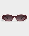 Shine Bordo Degrade cam Unisex Trend Güneş Gözlüğü