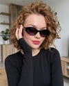 Shine Siyah Degrade Trend Oval Güneş Gözlüğü Black Unisex 2026 Kolleksiyon