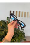 SİYAH CAT EYE RETRO MODEL POPÜLER MAVİ IŞIK KORUMALI GÖZLÜK