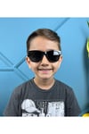 Siyah Çocuk Güneş Gözlüğü (WAYFARERMODELİ) 2-8 Yaş Polarize %100 Uv Korumalı Çocuk Güneş Gözlüğü
