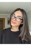 Tokyo Cat Eye Siyah Mavi Işık Korumalı Gözlük Popüler Model Çekik Kedi Gözlük Ekartman