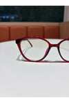 Victoria Bordo Cat Eye Mavi Işık Korumalı Blue Block Gözlük (küçük - orta )