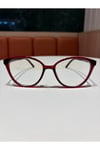 Victoria Bordo Cat Eye Mavi Işık Korumalı Blue Block Gözlük (küçük - orta )