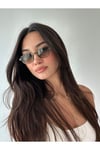 Yoda Unisex Küçük Dikdörtgen Retro Füme Çerçeve Yeşil Cam Uv400 Güneş Gözlüğü
