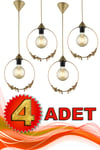 4 Adet Haliç Tekli Avize Eskitme