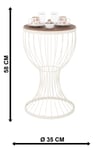 Aldora Sehpa Beyaz Ceviz