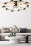 Arelon Ledli 11.li Avize Gold Kaplama
