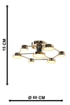 Arelon Ledli 7 .Li Avize Gold Kaplama