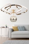 Dron 45.Lik Ledli Avize Gold Kaplama