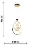 Elite Ledli Avize Gold Kaplama
