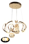 Fendi 50.lik Ledli Avize Gold Kaplama