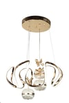 Fendi 50.lik Ledli Avize Gold Kaplama