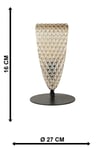 Fore Camlı Masa Lambası Siyah