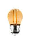 G45 Rustik Led Sarı Top Ampul 4w E27