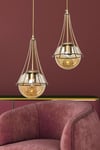 Lapis 2.li Eskitme Bal Camlı Avize
