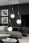 Meksika 3.lü Krom Beyaz Glop Camlı
