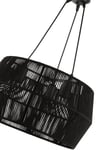 Modeno 3.Lü Avize Siyah 45 Cm