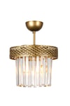 Sitrus 2.li Eskitme Lux Kristal Taşlı Avize