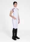 YR Aveen Yarışma Bluzu (Beyaz/Leylak)