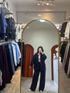 Beli Lastikli Bol Paça Pantolon Lacivert 