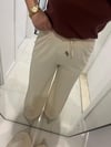 Beli Lastikli Bol Paça Taş Rengi Pantolon
