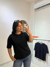 Dilvin Bisiklet Yaka Siyah T-shirt
