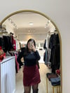 Şehir Boy Bordo Şort Etek