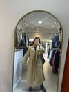 Taş Rengi Oversize Trençkot