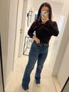 Wide Leg Koyu Mavi Jean