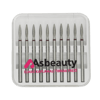 ASBeauty Elmas Kaplamalı 10'lu Paket Tırnak Frezi-Elmas K.F-Oval Mum Alevi 21 mm-Kı