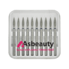 ASBeauty Elmas Kaplamalı 10'lu Paket Tırnak Frezi -Elmas K.F-Mum Alevi-25 mm-Ma