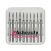 AsBeauty Elmas Kaplamalı 10'lu Paket Tırnak Frezi-Elmas K.F-Oval Mum Alevi 18 mm-Kı