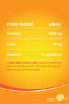 MDC Vitamin C Çinko Vitamin D 20 Efervesan Tablet - 6'lı Stant