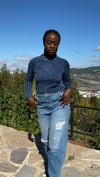 Jean Yırtık Detaylı Pantalon