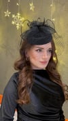 Siyah Nikah Şapkası - Vualet Şapka
