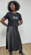 Siyah Taş Detaylı T-shirt