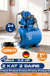 2 KAT 2 DAİRE - 0.5 HP YATAY 24L GENLEŞME TANKLI BAHÇE VE EV TİPİ OTOMATİK HİDROFOR SİSTEMİ