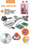 20HP /H BENZİNLİ YAN TİPİ 3 KAFALI ÇİM BİÇME TIRPAN + BUDAMA + ÇİT KESME MAKİNESİ+ ÖZEL HEDİYELER