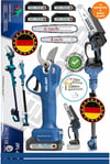 4 AKÜLÜ BA01061M V598/21V ŞARJLI 15CM BUDAMA TESTERESİ VE 30MM BAĞ MAKASI BUDAMA MAKASI , DAL BUDAMA KESME BIÇKI MAKİNESİ