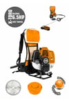Alman 15 Hp /h Sırt Tipi Benzin Motorlu Çim Çalı Kesme Biçme Makinesi Sırt Tırpan