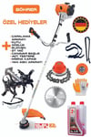 ALMAN 20Hp /h BENZİNLİ YENİ NESİL YAN TİPİ ÇİM ÇALI BİÇME TIRPANI + ÇAPALAMA APARATI
