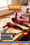 ALMAN DESİGNE 1200W 125MM YENİ NESİL KUYRUKLU AÇILI TAŞLAMA PROFİL KESME DEMİR KESME MAKİNESİ
