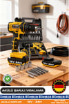 ALMAN DESİGNE BA011144 FULL SET 12V YENİ NESİL ŞARJLI MATKAP AKÜLÜ VİDALAMA MATKAP - ÇİFT BATARYA 