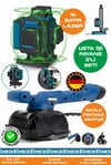 Alman Pro BA01079M 2'li Usta Fayans Seti 16 Satır 360 Derece Lazer Hizalaam + Titreşimli Kademeli Fayans Vantuz Tokmak Makinesi
